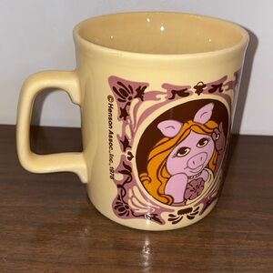 Vintage 1978 Muppet Show Miss Piggy Coffee Mug Cup Jim Henson Kiln Craft